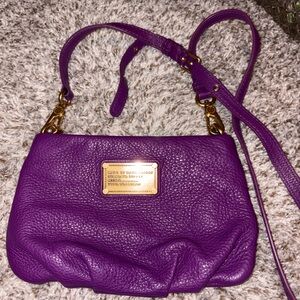 Marc By Marc Jacobs Purple Leather Crossbody Bag